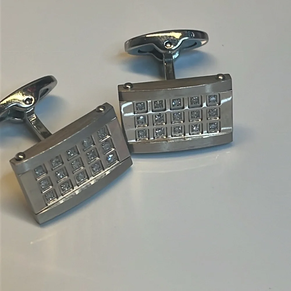 DAVID DONAHUE DIAMOND CUFFLINKS
